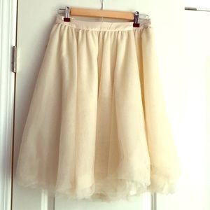 Ivory Tulle skirt